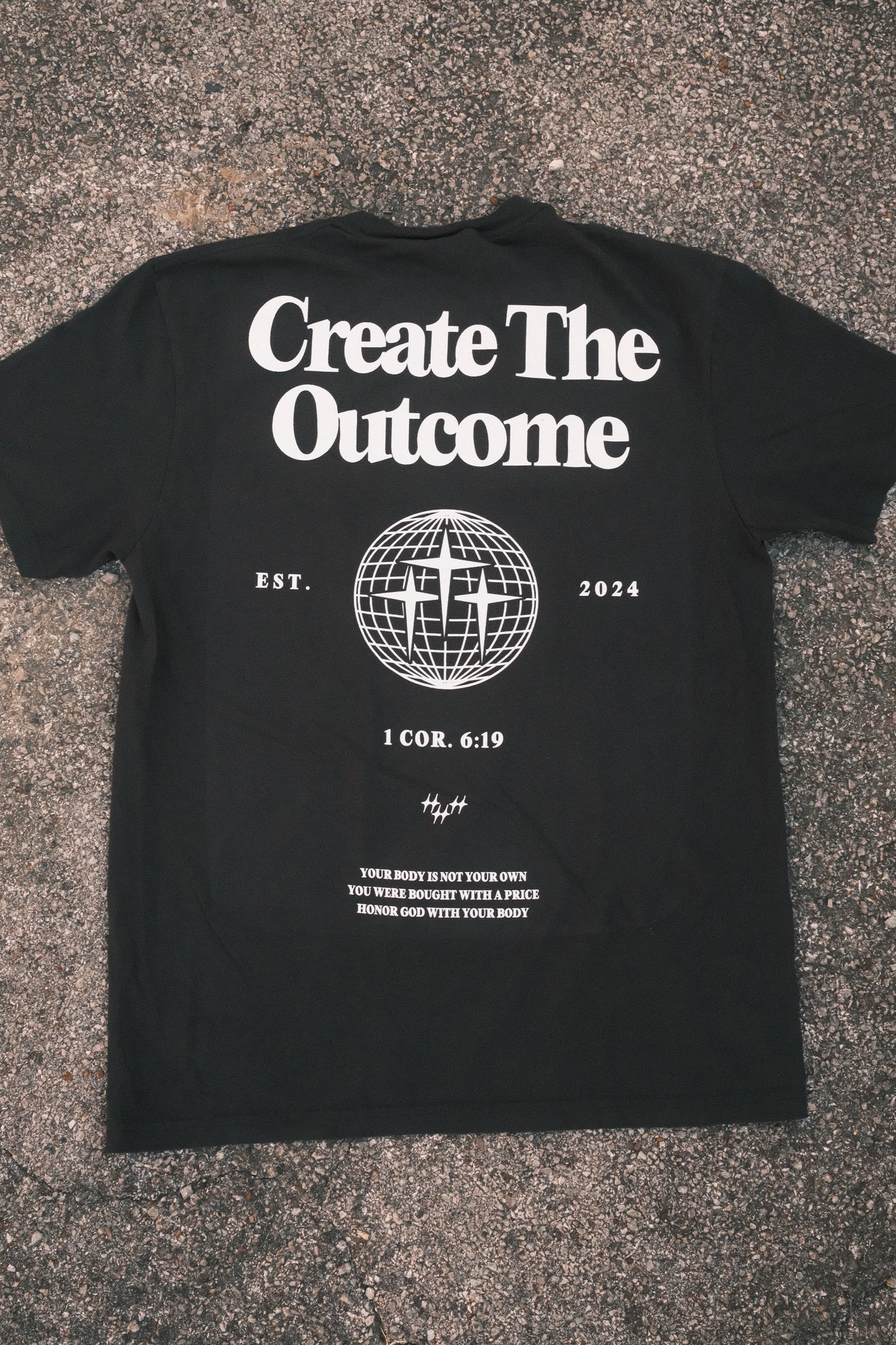 BLACK VINTAGE SHIRT - FRONT AND BACK