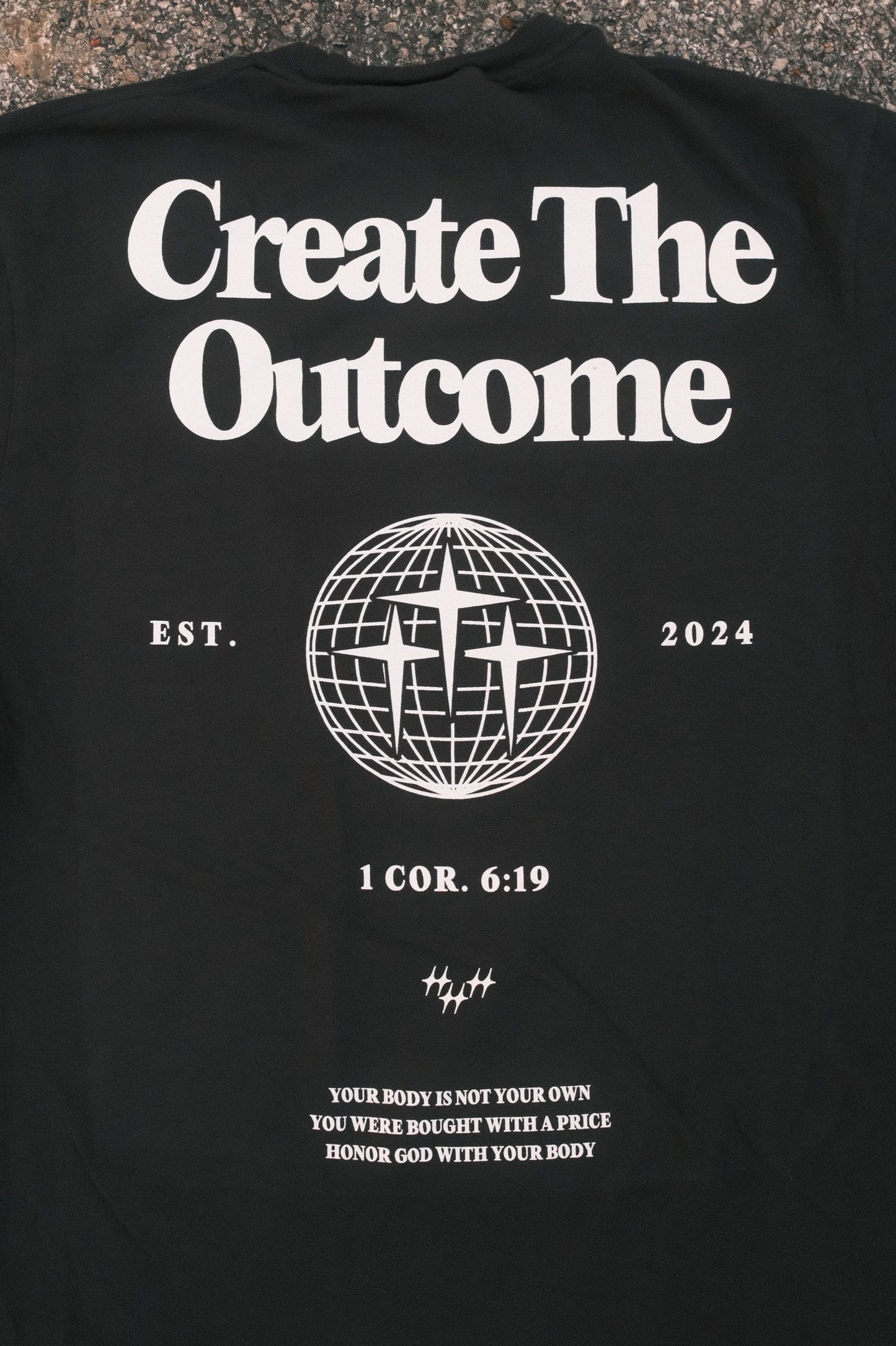 BLACK VINTAGE SHIRT - FRONT AND BACK