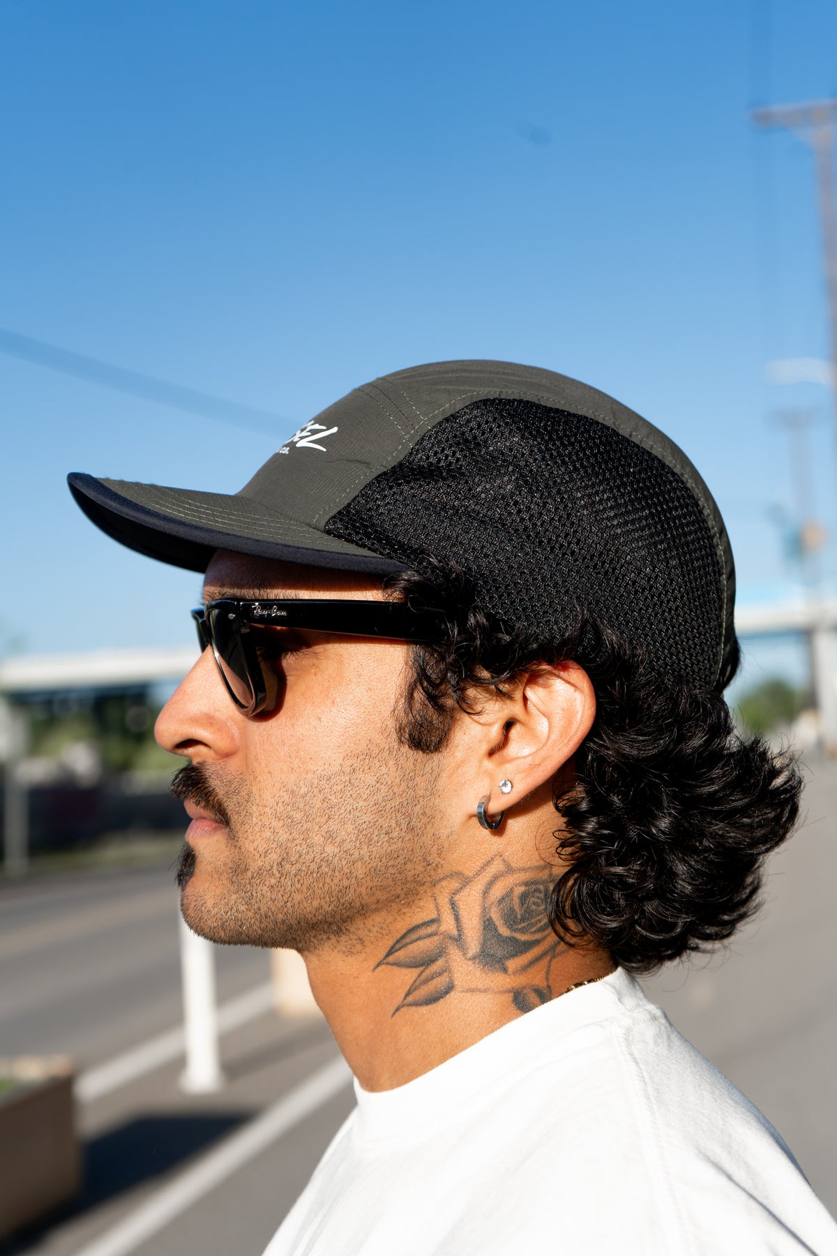 RUNNING MESH HAT - OLIVE/BLACK