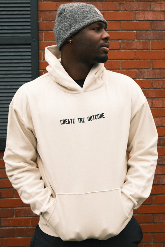 CREAM CREATE THE OUTCOME HOODIE
