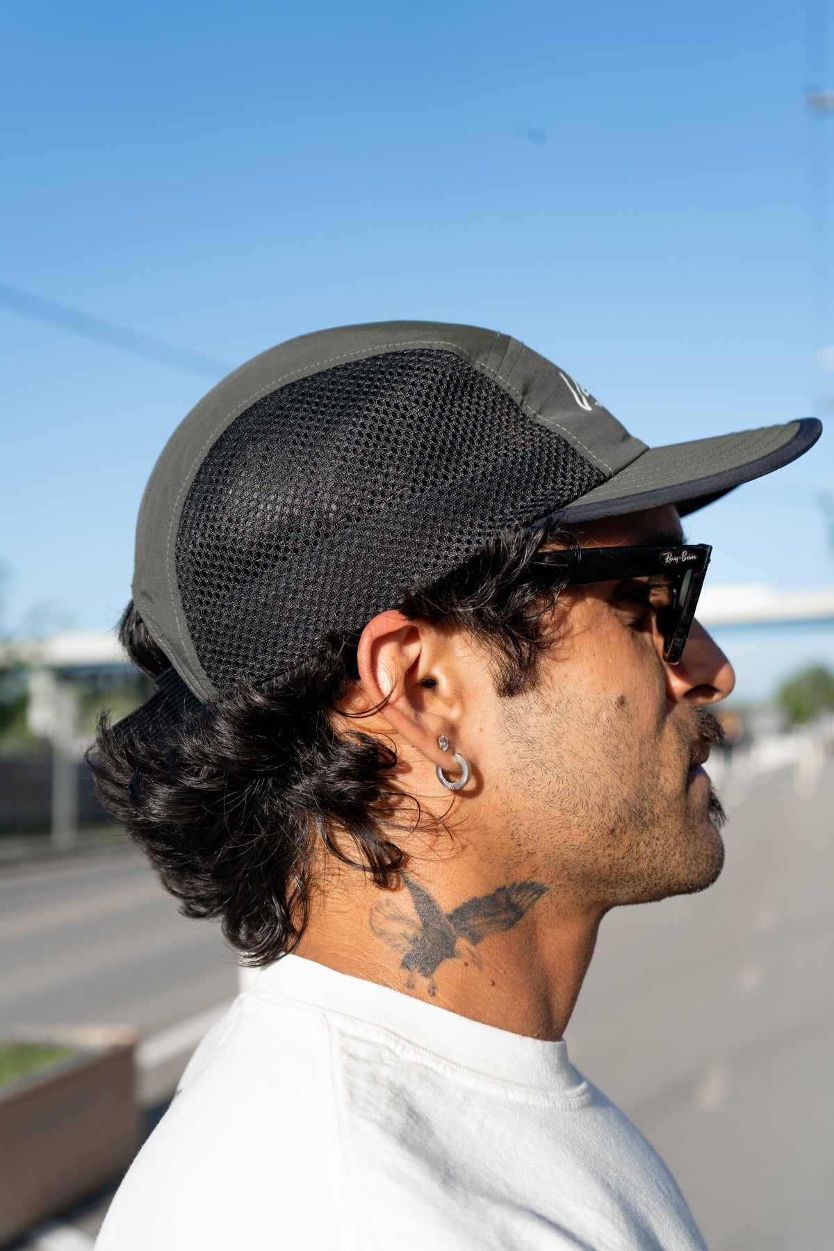 RUNNING MESH HAT - OLIVE/BLACK