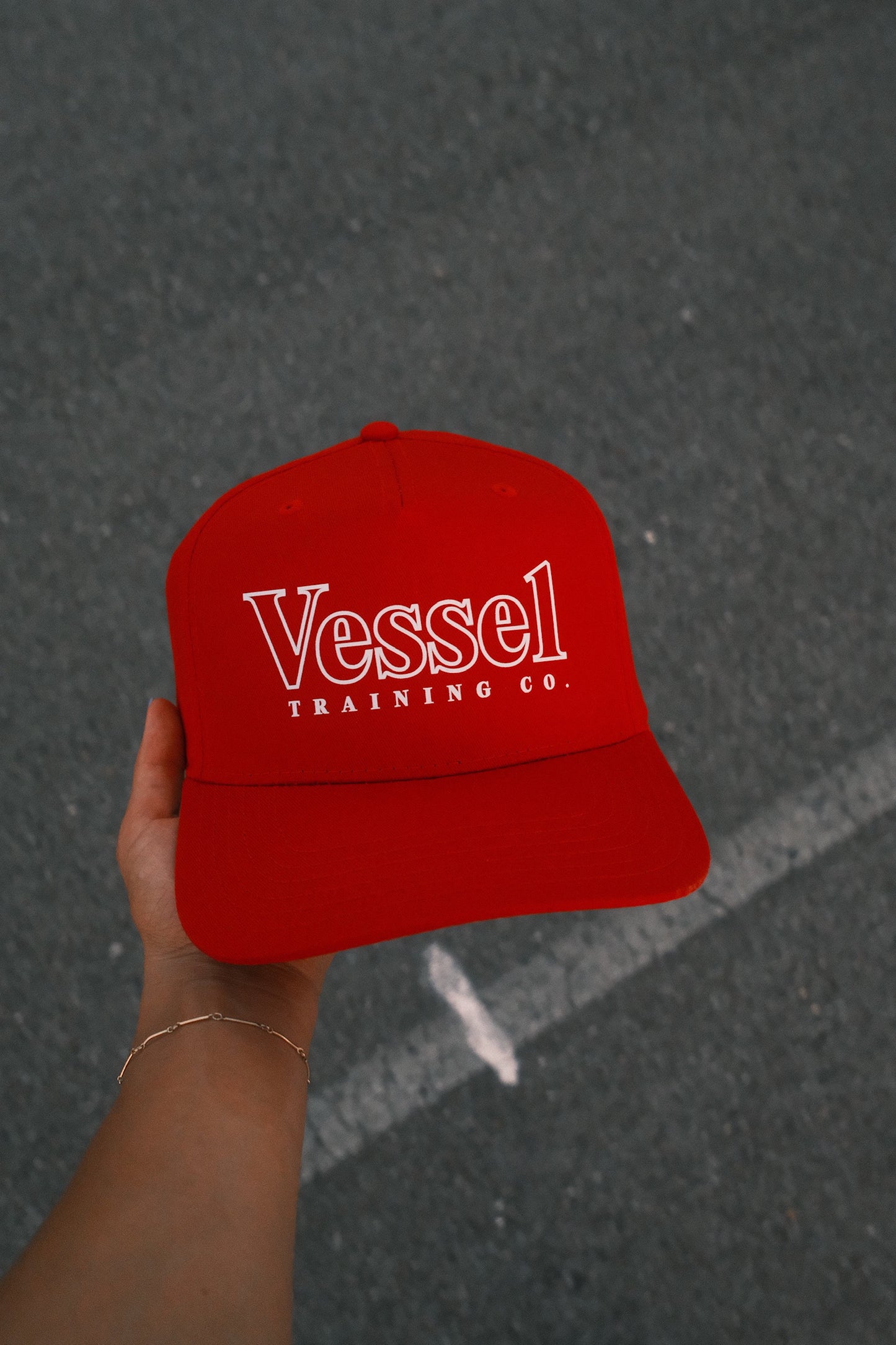 RED VINTAGE HAT - HALLOW