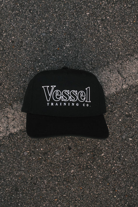 BLACK VINTAGE HAT - HALLOW