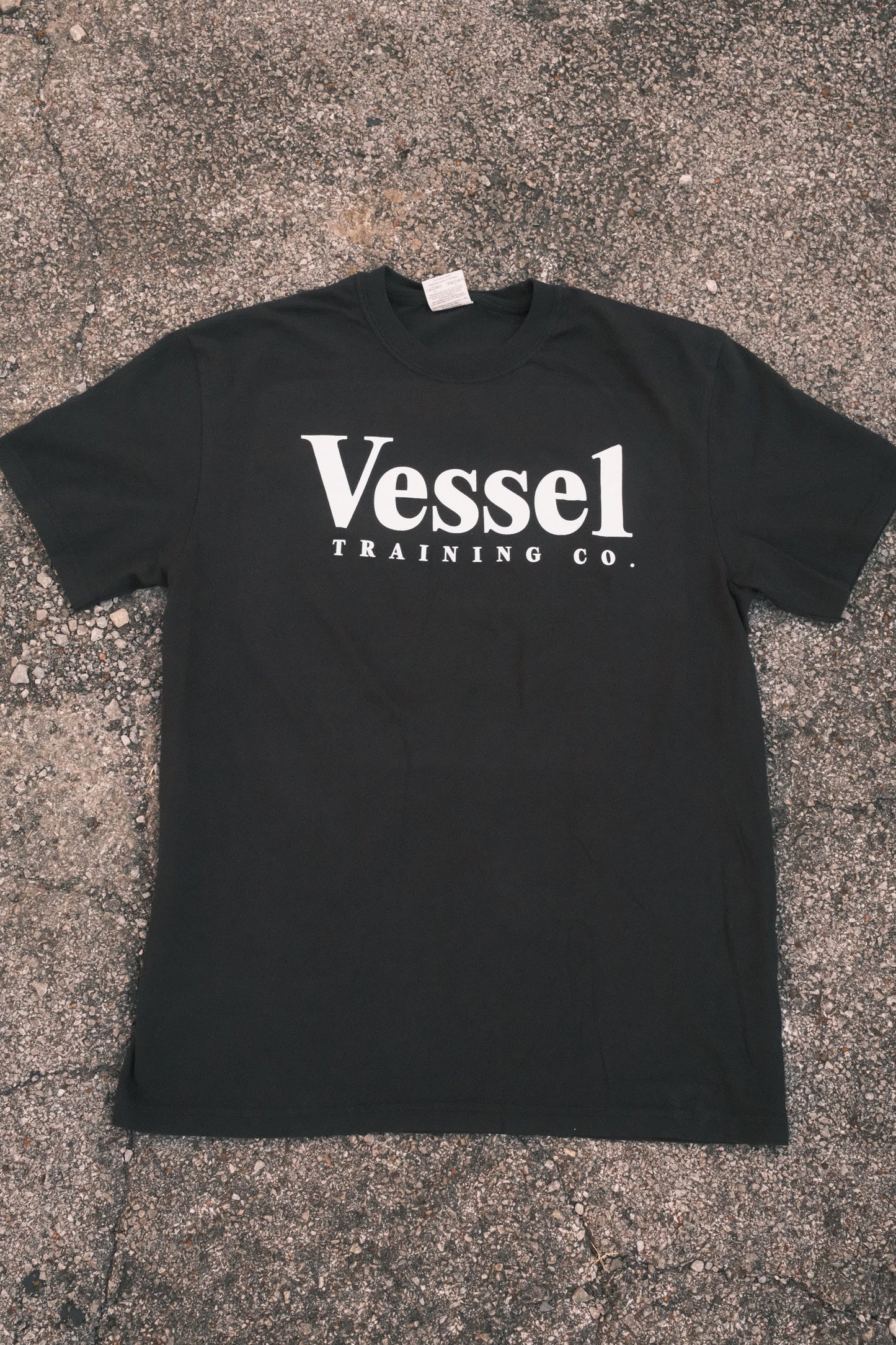 BLACK VINTAGE SHIRT - FRONT AND BACK